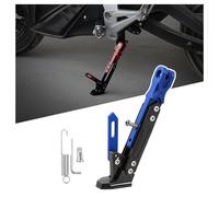 AFGJHYT Motorcycle Kickstand for Ducati Monster 1000 2003-2008, Adjustable Side Stand with Spring Lock, CNC Aluminum Alloy Parking Foot Brace, Non-Slip Support Kickstand,D Blue