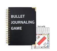 AFGQIANG Bullet Dotted Journal Game, Bullet Journaling Notebook, Premade Bullet Journaling Notebook, Book Tracker Journal, Monthly Spending Tracker, Planner for Savings and Financial Management