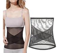 AFGQIANG Cross Mesh Girdle for Waist Shaping, Dailypurc Cross Mesh Girdle,Women Waist Shapewear Belly Band,Tummy Control Girdle Wrap,Postpartum Support Slimming Recovery (Black, M)