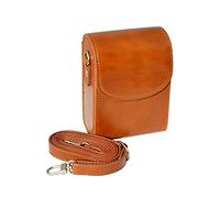 AFGRAPHIC Camera Case Retro Brown PU Leather Mini Bag with Adjustable Strap for Kodak PIXPRO C1 Compact Digital Camera