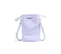 AFGRAPHIC Camera Drawstring Pouch Bag Purple PU Lightweight Crossbody Bag with Adjustable Strap for Kodak PIXPRO C1 Compact Digital Camera