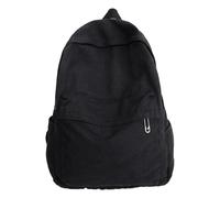 AFGWK Women's Vintage Canvas Backpack, Hippie Style, Cute, Bohemian, School Backpack, Casual, Y2K Aesthetic Backpack, Black, 5.5 x 11.4 x 15.3 inches