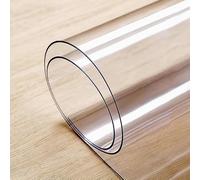 AFHRJNX 170×170cm Clear Table Protector, 1.5mm Thick PVC, Waterproof, Crystal Clear, Rectangular, Modern Style, Perfect for Dining Tables, Desk Protectors