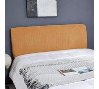 AFHRJNX Bed Headboard Cover Dust Proof Stretch, Bed Head Protector Cover,Washable Removable Solid Color, Protective Cover Decor for Bedroom, (Gold 150cm)