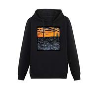AFI Sails in The Sunset Album Cover Hoodies Long Sleeve Pullover Loose Hoody Sweatershirt Black L