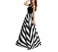 Afibi Women Chiffon Mopping Floor Length Big Hem Solid Beach High Waist Maxi Skirt, Black, XL