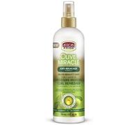 Afican Pride Olive Miracle Moisture Restore Curl Refresher Spray - 12 oz | Hydrates, Revives & Defines Curls for Natural Hair