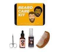 Aficionados - Essential Beard Care Kit Includes Beard Oil Beard Wash,Grooming Scissors & 1 Comb. Grooming Gift Set for Men. Ideal Birthday Gift,Fathers Day Gift,Christmas Gift for Men. Mens Gift Set.