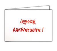 Afie 65-1303 Horizontal Happy Birthday Card with White Envelope 12 x 17.5 cm