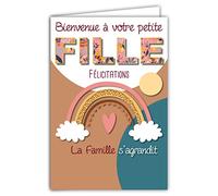 Afie 69-8009 Congratulations Gift Card with Envelope Size 12 x 17.5 cm 300 g Paper from sustainable forests Made in France