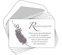 Afie C5266 Pack of 5 Thank You Cards with 5 White Envelopes - Bird Feather