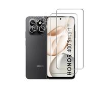 Afikyutu Screen Protector for Honor 400 Smart for Tempered Glass, Pack of 2 Screen Protectors with 2 Camera Protection, 9H Hardness Screen Protector, HD Tempered Glass Screen Protector, Anti-Scratch