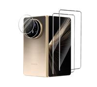 Afikyutu Screen Protector for Honor Magic V5, 2 Pieces 3D Tempered Glass + 2 Camera Lens Protector, Easy to Install, Anti-Scratch, 9H Hardness Tempered Glass