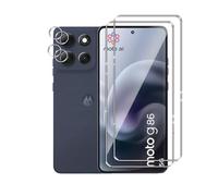 Afikyutu Screen Protector for Motorola Moto G86 5G for Tempered Glass, Pack of 2 Screen Protectors with 2 Camera Protection, 9H Hardness Screen Protector, HD Tempered Glass Screen Protector