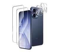 Afikyutu Tempered Glass for OPPO Reno 15 5G, 2 Pieces Screen Protector + 2 Pieces Camera Film, Bubble-Free, Anti-Scratch, Easy Install, HD 9H Hardness Screen Protector