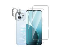 Afikyutu Tempered Glass Screen Protector for OPPO Reno 14 F 5G for Tempered Glass, Pack of 2 Screen Protectors with 2 Camera Protection, 9H Hardness Screen Protector, 9 HD Tempered Glass Screen