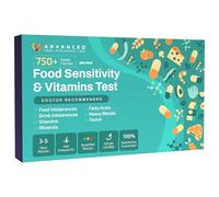 AFIL | Food, Drinks & Vitamin Sensitivity Testing Kit for Adults & Kids | 750+ Items, Gluten, Dairy, Vitamin D | Fast Results