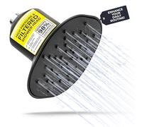 Afina A-01 Advanced High Pressure Filtered Shower Head - Reduces Dry Itchy Skin, Dandruff, Eczema, and Dramatically Improves The Condition of Your Skin, Hair and Nails (Matte Black)