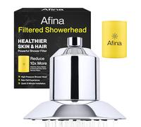 Afina A-01 Advanced High Pressure Filtered Shower Head - Reduces Dry Itchy Skin, Dandruff, Eczema, and Dramatically Improves The Condition of Your Skin, Hair and Nails (Chrome)