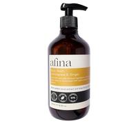 Afina Lemongrass & Ginger Luxury Body Wash - 500ml Shower Gel Bottle - Lemon, Bergamot & Ginger Notes with a Deep Base of Musk, Cedarwood & Heliotrope - Vegan Friendly Body Wash - UK Produced