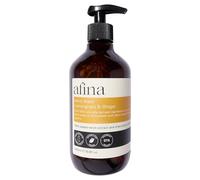 Afina Lemongrass & Ginger Luxury Hand Wash - 500ml Hand Soap Bottle - Lemon, Bergamot & Ginger Notes with a Deep Base of Musk, Cedarwood & Heliotrope - Vegan Friendly Handwash - UK Produced