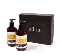 Afina Lemongrass & Ginger Luxury Hand Wash - 500mlx2 Hand Soap Bottle - Lemon, Bergamot & Ginger Notes with a Deep Base of Musk, Cedarwood & Heliotrope - Vegan Friendly Handwash - UK Produced