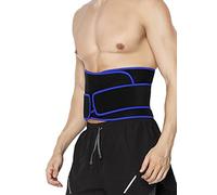 Afinder Men Women Compression Waist Trimmer Belt Neoprene Lower Back Pain Support Brace Abdominal Stomach Protector Band Guard for Pain Relief and Injury Prevention