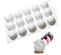 AFINSEA 3D Truffle Ball Shape Sphere Silicone Molds, Baking Mold for Mousse Cake, Fondant, Chocolate, Jelly, Cheese Cake, Soap, Ice Cream