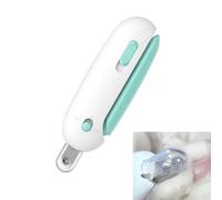 AFIODA 1PCS Cat Nail Clippers for Cats, Blue, Adjustable Safety Guard, Professional Stainless Steel Pet Nail Trimmer with Hidden Nail File for Kittens and Small Cats