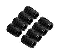 AFIODA 8 Pcs Tire Valve Stem Caps, Black Aluminum Dust Caps for Car Tyres, Universal Tire Valve Covers for Cars, Bikes, Motorcycles, SUVs and Trucks