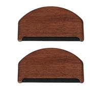 AFIODA Cashmere Comb Set (2 Pcs) - American Black Walnut Wood Sweater Shaver with Black Mesh, Manual Fabric Lint & Pilling Remover for Cashmere, Wool, Knitwear, Jumpers
