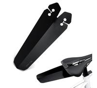 AFIODA Mudguard for Road Bike, Waterproof Bicycle Rear Fender, Ultralight Tail Clip-on Mudguard, Under Saddle Ass Saver Splash Guard for Urban, Gravel, or Mountain Cycling - 1 Pack Black