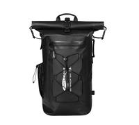 AFISHTOUR Heavy Duty Waterproof Dry Bag Backpack - 25L Roll-Top Floating Dry Bag Backpack for Motorcycles, Kayaking, Rafting, Boating, Camping, Hiking, Fishing (Black)