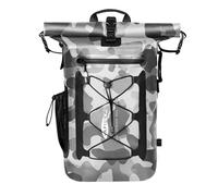 AFISHTOUR Heavy Duty Waterproof Dry Bag Backpack - 35L Roll-Top Floating Dry Bag Backpack for Motorcycles, Kayaking, Rafting, Boating, Camping, Hiking, Fishing (Grey)