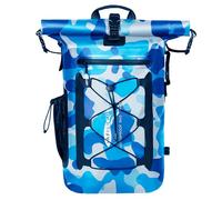 AFISHTOUR Heavy Duty Waterproof Dry Bag Backpack - 35L Roll-Top Floating Dry Bag Backpack for Motorcycles, Kayaking, Rafting, Boating, Camping, Hiking, Fishing (Blue)