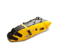 AFISHTOUR Waterproof Bicycle Saddle Bag - 13L Roll-Top Closure Cycling Bike Seat Bag Under Seat Storage Pack for Mountain Road Bike Travel (Yellow)