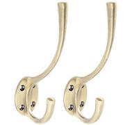 Afit Antique Brass Hat And Coat Hook - 142mm - Pack Of 2