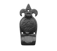 Afit Black Antique Iron Fleur De Lys Rim Cylinder Pull 123 X 42mm