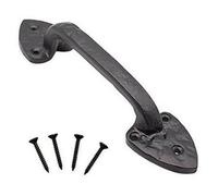 Afit Black Iron Pull Handles - Wrought Antique Iron 220mm