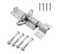 Afit Brenton Pad Lock Bolt Padbolt Lockable Sliding Gate Bolt Heavy Duty 100mm / 4 Inch Galvanised Door & Gate Bolt Pack Of 1