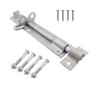 Afit Brenton Pad Lock Bolt Padbolt Lockable Sliding Gate Bolt Heavy Duty 200mm / 8 Inch Galvanised Door & Gate Bolt Pack Of 1