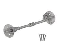 Afit Cabin Hook Galvanised Cast Iron 150mm Heavy Duty French Stable Door Gate Hold Back With Fixings Barrel Style