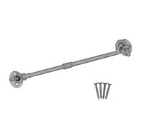 Afit Cabin Hook Galvanised Cast Iron 250mm Heavy Duty French Stable Door Gate Hold Back With Fixings Barrel Style