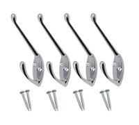 Afit - Chrome Coat Hook - 60mm - Polished Chrome - Pack Of 4