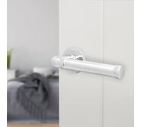 AFIT Chrome Fire Door Handle Polished Chrome Internal Lever On Rose 1 Pack in Silver | Size: 150mm x 150mm AFIT Silver 150mm x 150mm
