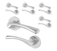 Afit Chrome Internal Twist Door Handles 5 Pairs Novi Range