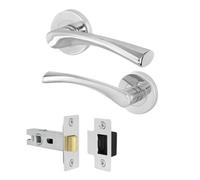 Afit Chrome Internal Twist Door Handles With Latch 1 Pair Novi Range