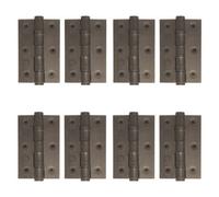 Afit Dark Bronze Door Hinges - 3 Inch / 76mm Internal Fire Door Hinges - 4 Pairs