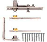 Afit - Double Action Pivot Door Set - 80Kg Centre Pivot Hinge - Satin Stainless Steel