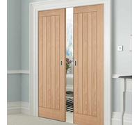 Afit Double Pocket Sliding Door Gear Kit Soft Close 915X2032mm Max Each Door Space Saving Steel Frame Suit Int Walls To 120mm